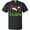 AB-Black, variant on Inktastic Uncle Claus with Christmas Santa Hat and Snowflakes T-Shirt
