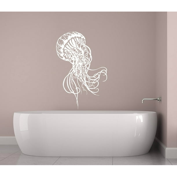Jellyfish Decal Sea Life Wall Decals Bathroom Jelly Fish Vinyl Wall Decals Bathroom Jelly Fish Vinyl
