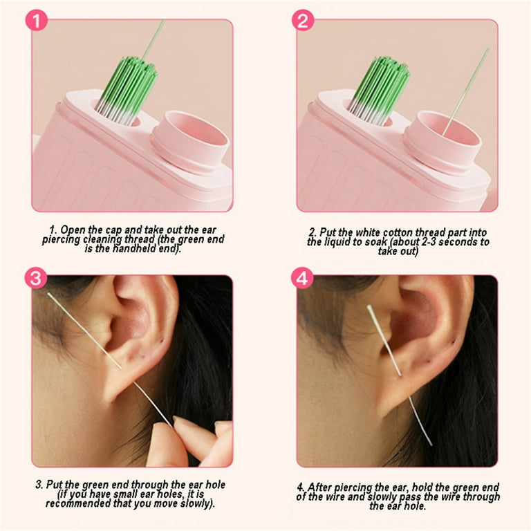 Floss Cleaning Ear Lobe Piercing Piercing Floss Gentle Piercing