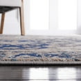 thumbnail image 4 of SAFAVIEH Vogue Edin Medallion Area Rug, Navy/Beige, 6'7" x 6'7" Round, 4 of 8