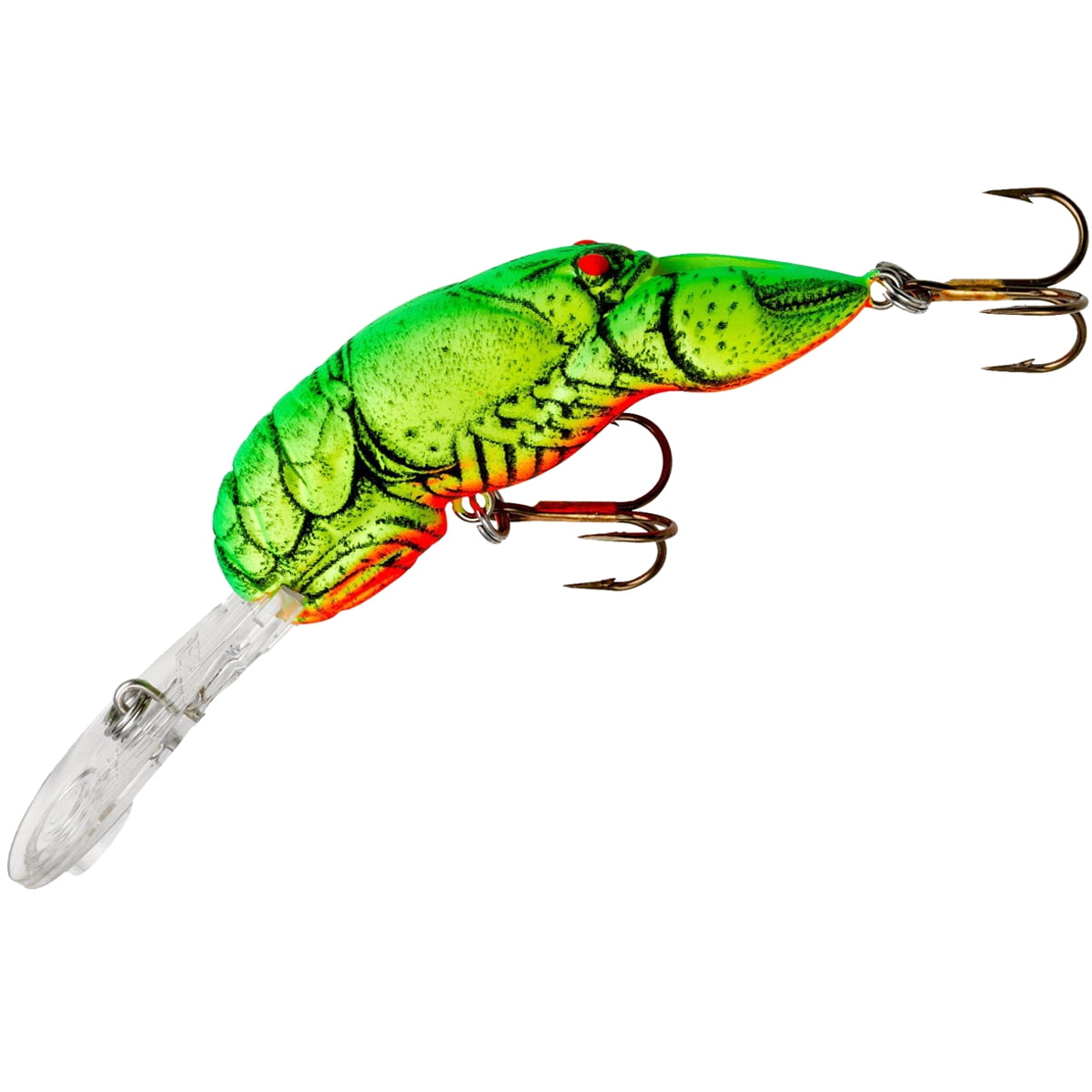 Leurre écrevisse Crankbait Teeny Wee - Vert Translucide/Yello Rebelle - Pêche
