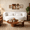 Beige, variant on 78” Teddy Floor Sleeper Sofa Bed, Modern 2 in 1 Full Size Foldable Mattress with 2 Pillows, Convertible Boneless Couch with Deep Seat for Living Room, No Assembly Required