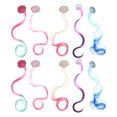 thumbnail image 1 of 5 Paires de Cheveux Colorés Extensions de Cheveux Tresse Pince à Cheveux Filles Perruque Épingle à Cheveux Barrette, 1 of 8