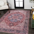 thumbnail image 5 of JONATHAN Y WASHABLE 8 x 10 Area Rug, Maris Ornate Medallion - Red/Black/Blue, WSH109F-8, 5 of 10