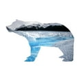 thumbnail image 2 of Phillip, Jamie 24x20 White Modern Wood Framed Museum Art Print Titled - Polar Bear 2, 2 of 4