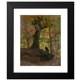thumbnail image 2 of Maria Klass-Kazanowska 12x14 Black Modern Framed Museum Art Print Titled - Wild Pigs in the Forest (1897), 2 of 5