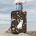 thumbnail image 5 of Cauagu Bones And Leaves Print Travel Luggage Cover,Travel Dust-proof Suitcase Cover Softside Suitcase Protector for 18-32inch,Not Included Suitcase, 5 of 8