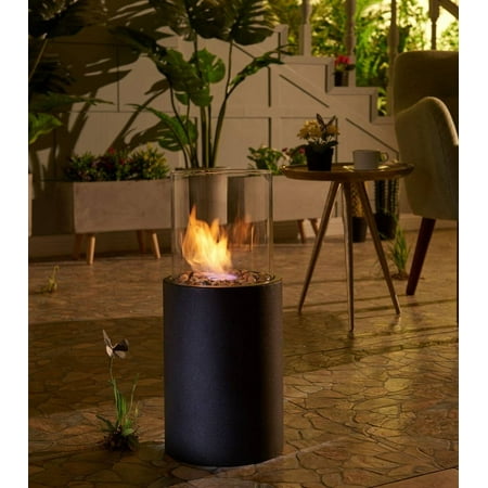 Danya B. Indoor / Outdoor Portable Tabletop Fire Pit  Small Clean-Burning Bio Ethanol Ventless Fireplace - Large