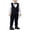 Black, variant on LIJCC Toddler Boy Formal Suit Clothes Gentleman Wedding Dress Outfit Long Sleeve Dress Shirt Waistcoat Suspender Pants 3 Pcs Set(Blue,4-5 Years)