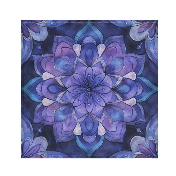 Qxltty Lavender Mandala Napkins 20×20in Perfect for Parties Dinners Weddings Cocktail Housewarming Cloth Napkins Set of 6
