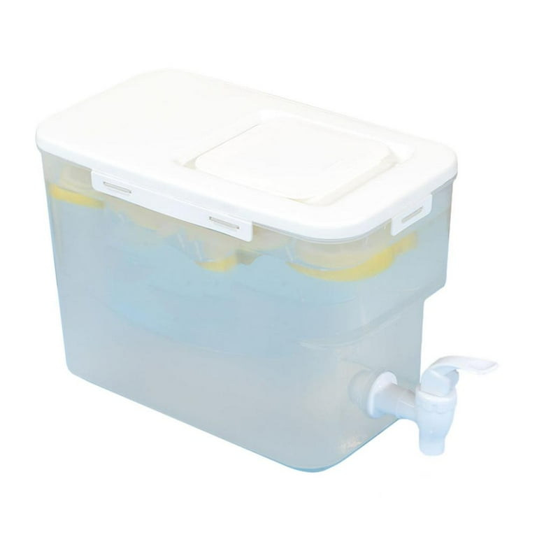 4L Refrigerator Cold Kettle with Faucet Transparent Cold Drinks Container  Large Capacity Leakproof Drinkware for Party