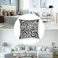 thumbnail image 5 of Emvency Throw Pillow Covers Orange Spring Paint Colorful Red Blue Yellow Band Watercolor with Spots and Streaks Purple Abstract Polyester  Square Hidden Zipper Decorative Pillowcase, 5 of 7