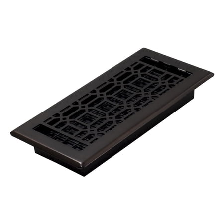 Decor Grates 4x10 New Gothic Floor Register Vent Cover, Adjustable Airflow Control, Rubbed Bronze (NGH410-RB)