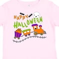 thumbnail image 4 of Inktastic Happy Halloween Train with Pumpkins, Bats, Cat,and Ghost Boys or Girls Toddler T-Shirt, 4 of 5