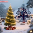 thumbnail image 3 of Metal Hanging Christmas Tree Wind Decorations - Festive Garden Spinners with Snow - Covered Design & Glowing Lights for Yard Decor, 3 of 7