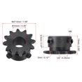 thumbnail image 2 of Uxcell #25 Chain Roller Sprocket, 10mm Bore 1/4" Pitch 12 Tooth Single Strand Chain Sprocket with Set Screws 2Pack, 2 of 6