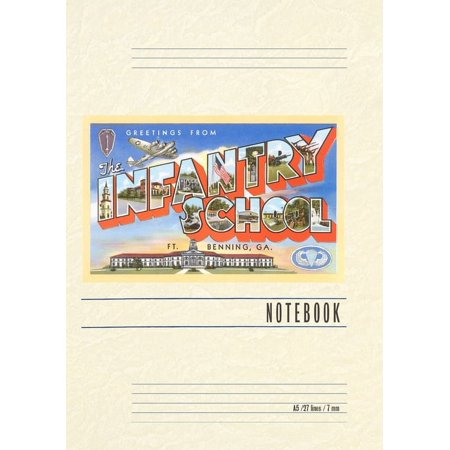 Vintage Lined Notebook Greetings from Infantry School (Paperback)
