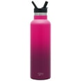 thumbnail image 4 of Simple Modern 20 oz. Ascent Water Bottle with Straw Lid - Stainless Steel Hydro Thermos Tumbler - Double Wall Vacuum Insulated Reusable Metal Leakproof Ombre: Razzle Dazzle, 4 of 7