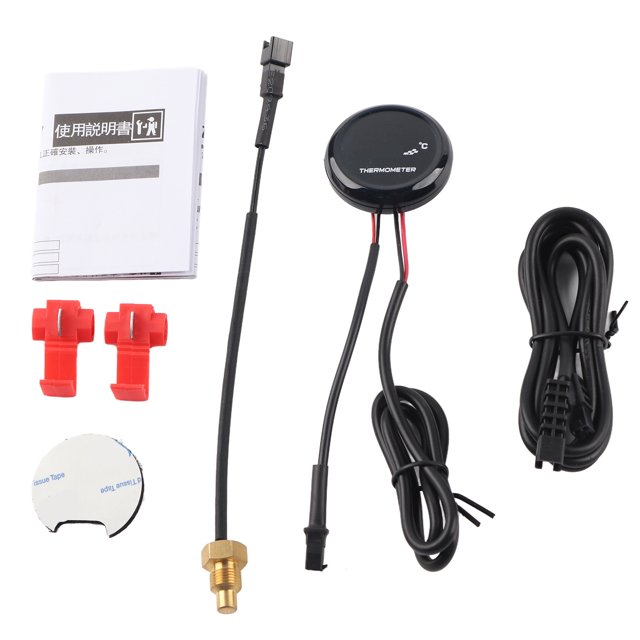 Indicador De Temperatura Del Agua, Termómetro Digital Resistente Al Agua Para Motocicleta, Retroiluminación Azul Para Reemplazo De Motocicletas De 12V Para MT-03 MT-07 MT-09 ANGGREK Otros