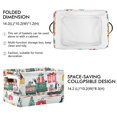 thumbnail image 2 of Yayeee Canvas Storage Basket with Handles for Shelves Fabric Bins Closet Organizer, Christmas Train, 2 of 8