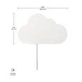 thumbnail image 3 of Novogratz x Globe Nimbus 1-Light Matte White Floating Cloud Plug-In Wall Sconce, 51492, 3 of 3