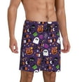 thumbnail image 2 of Easygdp Halloween Sweet Candy Men's Short Pajama Pants, Sleep Shorts, Household Pants, Casual Pants with Pockets - Small, 2 of 9