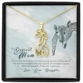 thumbnail image 4 of To My Mom You're the Most Beautiful Mother's Treasure Gold/Silver Giraffe Necklace with Message Card & Cubic Zirconia, 4 of 19