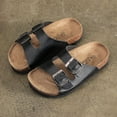 thumbnail image 2 of BOBOGOJP Kids Slides Sandals Double Buckle Adjustable Boys Girls Black for 5.5, 2 of 9