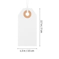 thumbnail image 2 of HIAKDOFT 200Pcs Pricing Tags with Strings White Paper Merchandise Tag for Home Users, 2 of 8