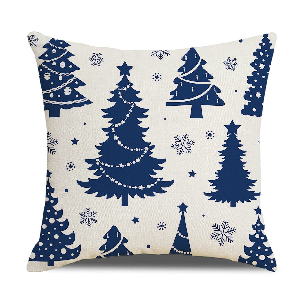 Multicolor Christmas Ornaments Etc Snowflake Colorful Christmas Festive Winter Holiday Design Throw Pillow 18x18