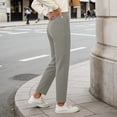 thumbnail image 6 of Business Casual Pants for Women Straight Fit High Waisted Work Pants with Pockets Summer Womens Trousers, 6 of 8