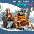 thumbnail image 5 of Heated Bleacher Loveseat for 2 Persons with Back Support, Oversized Stadium Seats Heated 3 Levels Extra Wide Heated Seat for Bleachers, Portable Stadium Chair for Sports Events, Hiking - 2PCS, 5 of 9