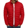 thumbnail image 4 of Mens Solid Color Jacket Cotton Padded Jacket Fashion Cotton Padded Jacket Mens Warm Cotton Padded Jacket, 4 of 9
