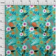 thumbnail image 2 of oneOone Velvet Turquoise Green Fabric Skull Sewing Craft Projects Fabric Prints By Yard 58 Inch Wide, 2 of 5