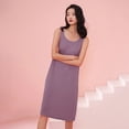 thumbnail image 1 of Camisón de verano para mujer, modal, con almohadilla para el pecho, sin mangas, con tirantes, falda larga por encima de la rodilla, pijama sexy de verano, 1 of 6