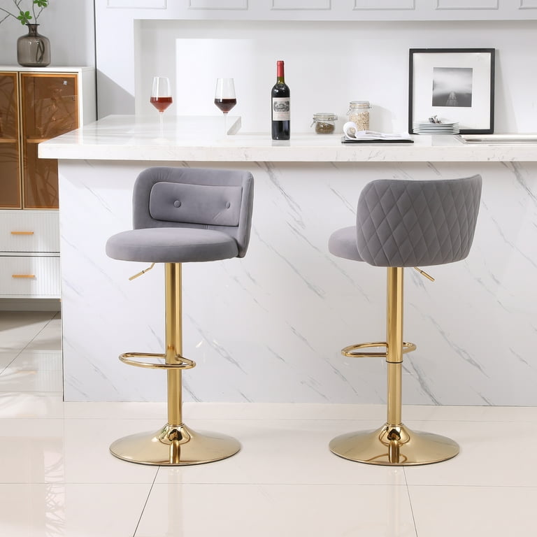 Velvet bar stools discount set of 3