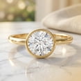 thumbnail image 3 of Rosec Jewels IGI Certified Lab Grown Diamond Engagement Ring 3 Carat - IGI Certified - E-VS1 Quality - with Jewelry Box, 18K Yellow Gold, US 9.00, 3 of 7