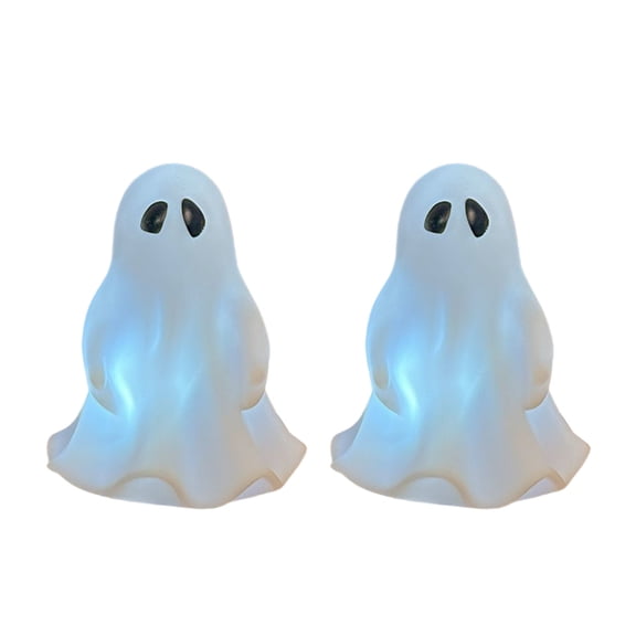 Kyusrd Ghost Lights for Halloween Decor,LED Lantern Light Horror Spooky Scary Lamp for Party Perfecl Cute Spooky Friendly Ghost