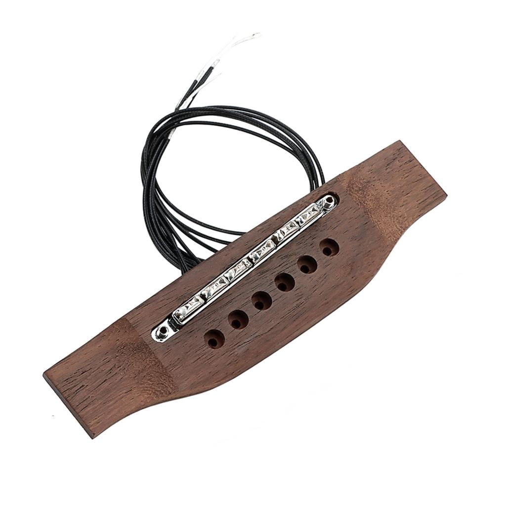 CEORPER Rosewood Acoustic Guitar Pickup For 6 String Instruments Featuring Electric Like Graininess High Performances Pickups