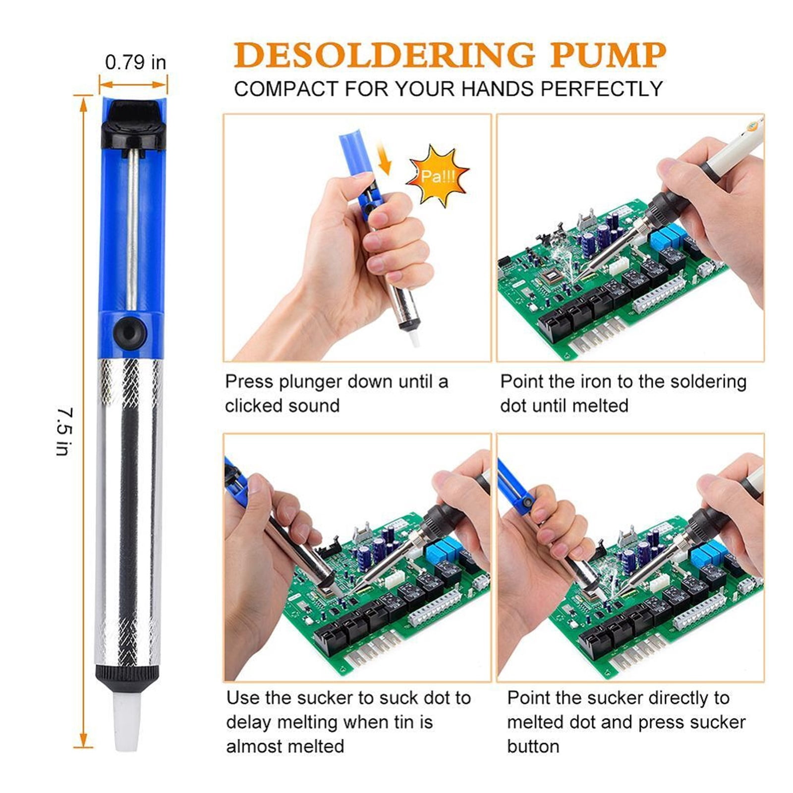 80W Soldering Iron Kit ,Adjustable Temperature LCD, With Multimeter Soldering Tips Desoldering Pump Welding Tools ,Accurate Temperature Control