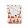 thumbnail image 2 of Abstract Soft Flannel Fleece Blanket, Triangle Geometric Forms in Watercolors Style Paintbrush Effects Art Picture, Cozy Plush for Indoor and Outdoor Use, 70" x 90", Orange Scarlet, by Ambesonne, 2 of 6