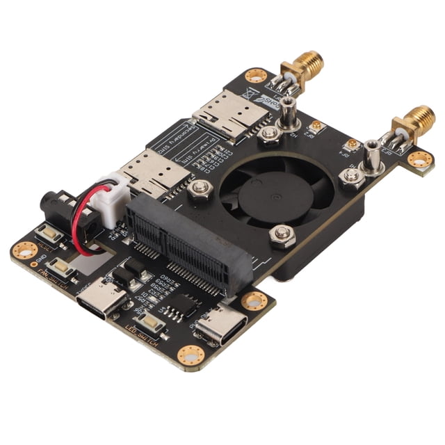 Computer Board, LED Built in Fan 3G 4G LTE Base HAT for LM960 LE910V2