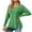 Green, variant on HVOBTTY Womens Long Sleeve Pullover T Shirt, Fall Tops for Women, Women's Casual Fashion Solid Color Loose Square Neck Button Split Hem Daily Wear Top Light Blue, M