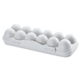 thumbnail image 3 of Naiovety Soporte para bandeja de huevos Venta caliente de huevos Caja de almacenamiento Refrigerador Almacenamiento para frutas y verduras Organizadores de utensilios de cocina Gris 12 rejilla, 3 of 6