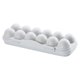 thumbnail image 1 of Matsuzay Caja de almacenamiento de huevos, soporte de plástico apilable para huevos, organizador de almacenamiento de rejillas con tapa a Organizadores de utensilios de cocina Gris 12 rejilla, 1 of 6