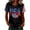 WenDA01_Black, variant on WEIWEN 250 Anniversary USA Shirt Women Patriotic 4th of July T Shirt American Flag Short Sleeve 250th Birthday America Tees Fashion Tops Red, L