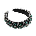thumbnail image 5 of Unique Bargains Faux Crystal Padded Headband Green, 5 of 7