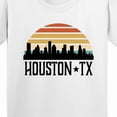 thumbnail image 4 of Inktastic Houston Texas Skyline Retro Youth T-Shirt, 4 of 5