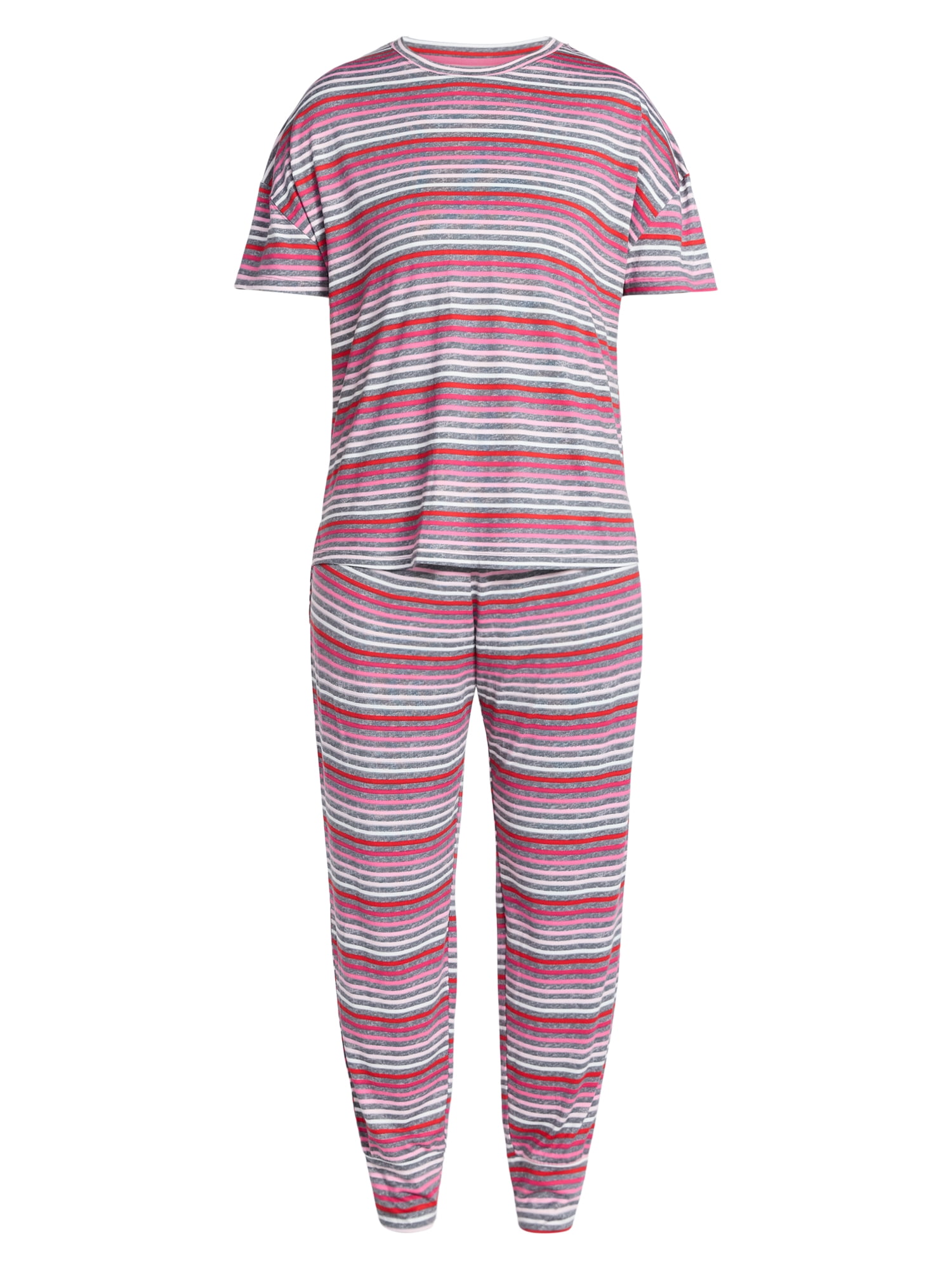 Jaclyn Women's Valentine's Day Sleep Tee and Jogger Pants Pajama Set, 2-Piece, Sizes S-XL