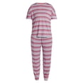 thumbnail image 4 of Jaclyn Women's Valentine's Day Sleep Tee and Jogger Pants Pajama Set, 2-Piece, Sizes S-XL, 4 of 4
